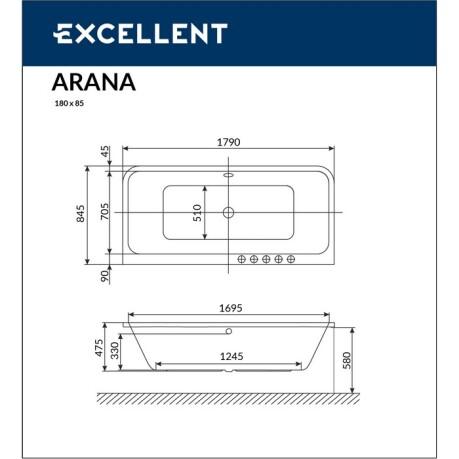  Excellent Arana 180x85 "LINE" ()