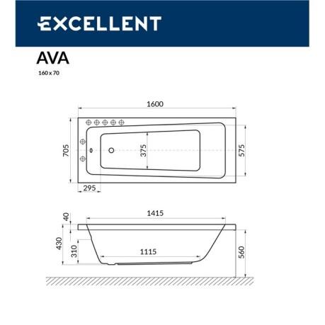  Excellent Ava 160x70 "LINE NANO" ()
