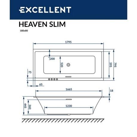  Excellent Heaven Slim 180x80 "SMART" ()