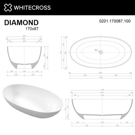  WHITECROSS Diamond 170x87 ( ) . 