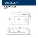  Excellent Crown Lux 190x120 "LINE" ()