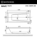  WHITECROSS Wave 130x70 