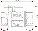   Itap 104 Roma 1/2"  ,  